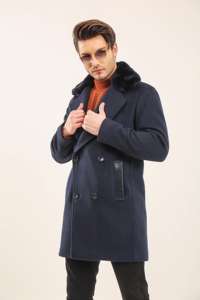 Abrigo Parka de Invierno para Hombre, Marca Valeriano Romano, Calidad Premium, Relleno de Algodón, Transpirable, con Forro de Borrego, Cuello en V, Color Negro - Product Image 5