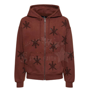 Moda algodón mezclado hombres ácido lavado Rhinestone Sudadera con capucha estilo callejero pulóver cómodo Casual uso diario - Product Image 1