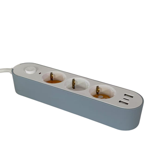 ปลั๊กพ่วง 3 ช่อง พร้อมพอร์ต USB 2 ช่อง และพอร์ต Type C 1 ช่อง, ปลั๊กต่อไฟฟ้าติดผนัง 3680 วัตต์ 16 แอมป์, พร้อมสวิตช์, สายไฟยาว 1.5/3 เมตร - Product Image 5