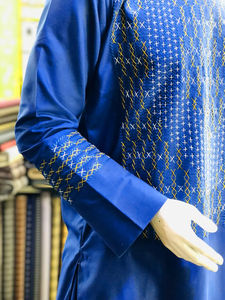 Traje Étnico Afgano Salwar Kameez Musulmán para Hombre, Vestido Afgano Transpirable con Bordado Estampado, Trajes Islámicos de Moda - Product Image 6