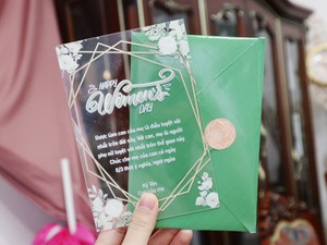 Delarchi บัตรอวยพรไมกาแบบกำหนดเองของขวัญวันเกิดงานแต่งงานที่น่าจดจำและกิจกรรม - Product Image 2