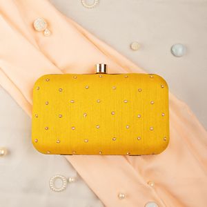 Bolso de Mano Tipo Clutch Elegante y de Diseño para Mujer, de Alta Calidad, Casual, para la Noche, con Perlas y Patrón de Resina en Forma de Media Luna - Product Image 1
