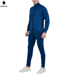 Streetwear décontracté personnalisé pour hommes, sweat-shirt à capuche à taille élastique, survêtement, jogging à plat empilé, ensembles de deux pièces - Product Image 3