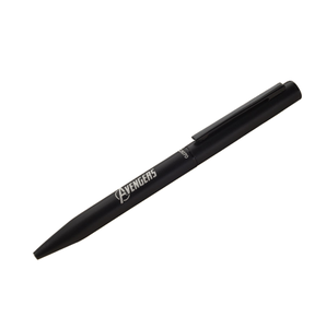 Bolígrafo azul de primera calidad, cuerpo de metal negro brillante con bolígrafo dorado y clip chapado en oro, logotipo personalizado elegante para regalos - Product Image 4