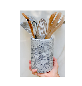 Soporte de cuchara de mármol para estufa Cocina Diseño atractivo Utensilio de mármol Soporte de cuchara Venta más vendida - Product Image 1