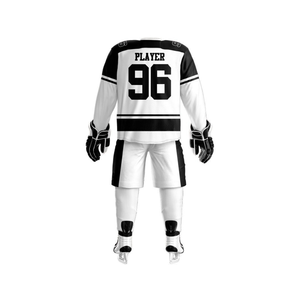 Uniformes de hockey sur glace avec logo personnalisé bon marché impression par sublimation 100% ensembles de hockey de vêtements de sport respirants en polyester - Product Image 3