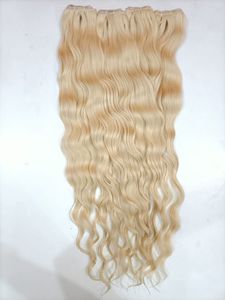 Genius alineado cutícula de visón 613 Rubio resaltar indio recto rizo tramas suave virgen humano paquetes cuerpo suelto ondas profundas - Product Image 2