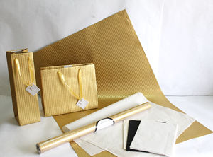 Handmade Eco-Friendly Golden Metallic Foil Print Sheets Photo Frames Beautiful <b>Recycled</b> Cotton Wood Free Acid Free Premium Paper - Product Image 3