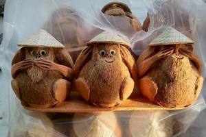 Estatua de Mono Hecha a Mano con Cáscara de Coco Más Vendida / Artesanías Hechas a Mano / Estatua de Mono de Coco Hecha a Mano de Vietnam 99GD - Product Image 2