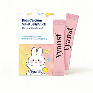 Barritas de gelatina de calcio y vitamina D de marca privada de alta calidad para niños, para huesos más fuertes. Mejora la absorción con calcio. - Product Image 1