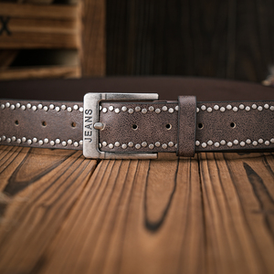 Ceinture en cuir de vache véritable de style du Pakistan Boucle ardillon avec logo personnalisé Utilisation double face - Product Image 6