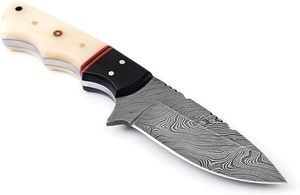 Couteau de chasse artisanal en acier Damas de haute qualité, style européen, manche en os, personnalisable, service OEM disponible, garantie 3 ans - Product Image 3