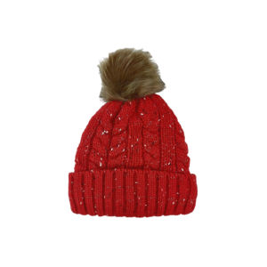 Comprar gorro de punto grueso cálido de invierno a bajo precio gorro confeti Marled Pom para nieve al aire libre senderismo Digital impreso 2025 - Product Image 6