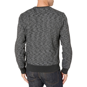 Ropa de calle personalizada de alta calidad de algodón Casual Color sólido de impresión de manga larga cuello redondo nuevo estilo hombres básicos sudadera - Product Image 3