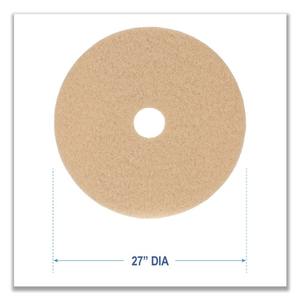 Almohadillas de Pulido para Pisos de 27 Pulgadas, Color Bronceado, 5 por Caja - Productos de Limpieza Comerciales - Product Image 2