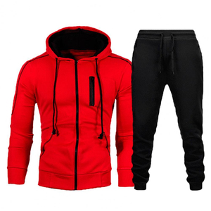 Conjunto Deportivo Informal de Invierno 2025 para Gimnasio, Entrenamiento, Ciclismo, Fútbol, Chaquetas de Fútbol, Sudadera con Capucha para Correr, Kits con Cremallera Unisex, 100% Poliéster - Product Image 2