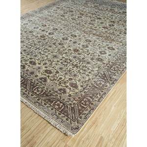 พรมขนสัตว์อัฟกันถักมือสีเบจน้ำตาลลายดอกไม้ คลาสสิก ขนาดใหญ่ สำหรับตกแต่งบ้าน รุ่น Someplace in Time-EA-3062 (Cs-01) - Product Image 2