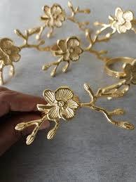 Anneau de serviette rond personnalisé tendance pour le service du dîner, plaqué or, centre de table, porte-serviettes de luxe - Product Image 5