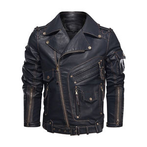 Chaqueta de Cuero Genuino para Hombre, Precio al por Mayor, Chaqueta de Cuero para Hombre - Product Image 2