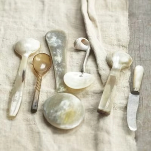 TRADITIONAL POLISHED WHITE HORN SPOON for Home and Restaurant Kitchen Use Best Quality Handicraft Animal Style Bowl <b>on</b> Sale - Product Image 1