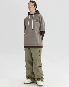 Pantalon de ski unisexe de qualité supérieure personnalisé, imperméable, coupe-vent, respirant, doublure en polaire thermique softshell, imprimé, multifonctionnel - Product Image 3