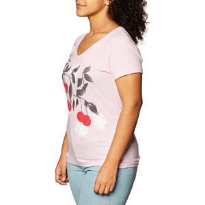 Camiseta de Mezcla de Poliéster para Mujer al por Mayor, Personalizable, Suave, de Secado Rápido, Camiseta de Poliéster para Mujer, Tela Lisa - Product Image 2