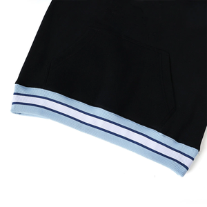 Sudadera con Capucha Negra Kankakee para Invierno, Sudadera Universitaria Personalizada de Alta Calidad, Forro Polar de Algodón Orgánico Ecológico para Hombre - Product Image 4