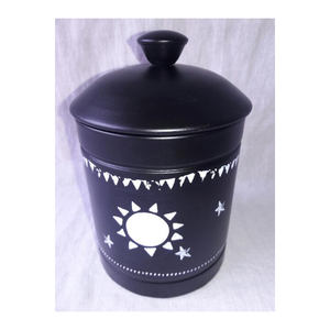 Restaurant and Hotel Countertop Decorative Storage Box <b>Set</b> of Two Coffee Tea Container <b>Canister</b> Newest Arrival Silver Color - Product Image 4