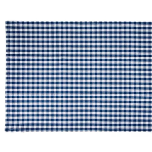 ผ้าขนหนูคอตตอนลายทางสำหรับห้องครัวผ้าคอตตอน100% แห้งเร็วและยั่งยืนสำหรับใช้ในบ้านเทคนิคการทอลายตารางสีฟ้า - Product Image 1