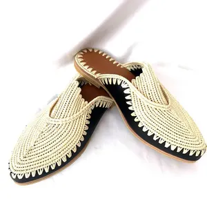 Pantuflas y Sandalias de Rafia Hechas a Mano en Marruecos, Económicas, Ecológicas, Tejidas, para Mujer y Hombre, Proveedor Directo, Pedidos al por Mayor - Product Image 2