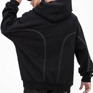 2023มีฮู้ดแขนยาวสำหรับทั้งชายและหญิง350 GSM เสื้อฮู้ดผ้าฝ้าย100% กันหดสำหรับผู้ชายขายส่งโลโก้ - Product Image 6