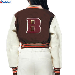 Chaqueta Universitaria Corta de Invierno para Mujer BOBBIN INDUSTRIE, Diseño Personalizado, Cuero Regular Reversible, Acolchada, Transpirable y Ecológica - Product Image 5