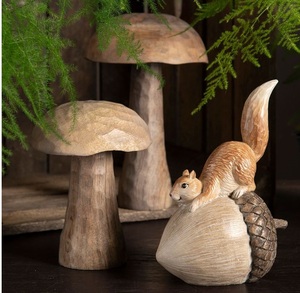 Único soporte de setas de madera hecho a mano de madera maciza ideal para soportes de plantas de mesa estantes rústicos o espacios de altar - Product Image 3