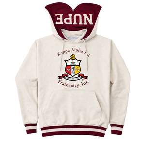 Sweat à capuche Kappa Alpha Psi Kream Prep, taille réelle, polaire premium, broderie de lettres grecques, style classique - Product Image 4