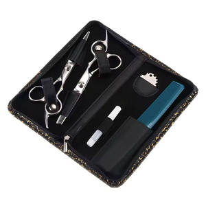 Barber Kit <b>Scissor</b> Set with Razors Black Beauty Saloon Kit Use Barber <b>Thinner</b> <b>Hair</b> Cutting <b>Scissors</b> for Adults Whole Sale Price - Product Image 4