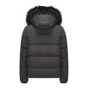 เสื้อแจ็คเก็ตดาวน์กันน้ำแบบมีฮู้ดบุผ้านวมแบบกำหนดเองของ OEM พร้อมซิปด้านหน้า เสื้อแจ็คเก็ตพัฟเฟอร์สำหรับผู้ชาย เสื้อแจ็คเก็ตพองตัว อุ่นสบาย - Product Image 3