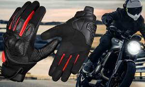 Guantes de moto Contribute Industry Viaje suave con material de cuero genuino - Product Image 2