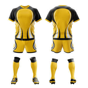Uniformes de rugby transpirables unisex al por mayor conjuntos de ropa deportiva de poliéster 100% del fabricante pakistaní - Product Image 4