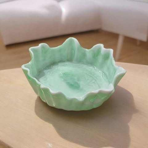 ชามผลไม้เคลือบเงาทำจากเรซินชามใส่สลัดขนมดีไซน์หรูหราทันสมัยเป็นมิตรกับสิ่งแวดล้อมทนความร้อนทนทานจานเสิร์ฟ - Product Image 4