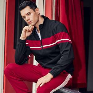 Ropa de calle unisex para niños, chándal atlético con cremallera completa, cálido, transpirable, con capucha, conjunto deportivo de entrenamiento de gimnasio de invierno - Product Image 5