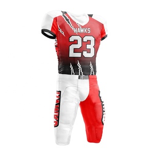 Maillots de football américain de qualité supérieure, designs personnalisés, impression sublimée, manches courtes, 100% polyester, séchage rapide, respirant - Product Image 6