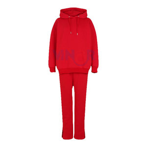 ชุดวอร์มฤดูหนาวระบายอากาศได้ดีสำหรับผู้หญิงใส่ได้ทั้งชายและหญิงกางเกงขนแกะขนาดพิเศษกางเกงขายาวพิมพ์ลายมีฮู้ดบริการ OEM - Product Image 6