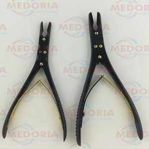 Medoria de calidad superior Manual internacional Ruskin Bone Rongeur 7 ''CVD Juego de instrumentos ortopédicos Clase II Negro 2 piezas - Product Image 3