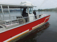 Bateau de yacht de vitesse en alliage d'aluminium professionnel à grande vitesse de 12.9m facile à utiliser passagers péniche de débarquement bateau pilote de sauvetage incendie