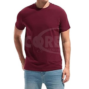 Venta al por mayor 100% algodón hombres Dry Fit camisa verano ropa transpirable con logotipo personalizado estampado liso en blanco camiseta diseño - Product Image 1
