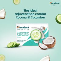 Savon de concombre et de noix de coco Himalaya Herbals 125g (lot de 6)