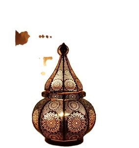 Vintage Antique Moroccan Golden <b>Lantern</b> Iron Table <b>Lamp</b> Moroccan <b>Lantern</b> Handmade Coustmized Moroccan <b>Lantern</b> - Product Image 2