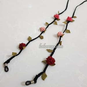 İğne Oyası Tomurcuk Piezas para anteojos Pembe Yavruağzı Gözlük İpi Kırmızı Reemplazo - Product Image 1