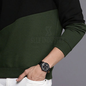 เสื้อสเวตเตอร์สวมหัวผ้าฝ้าย100% สำหรับผู้ชาย, เสื้อสเวตเชิ้ตมีฮู้ดและสเวตเชิ้ตสีตัดกันสำหรับฤดูหนาว - Product Image 5