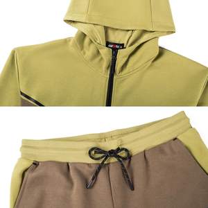 Ensemble survêtement en molleton pour homme de qualité supérieure pour l'hiver, veste à capuche et pantalon de survêtement, broderie personnalisée et impression de logo pris en charge - Product Image 6